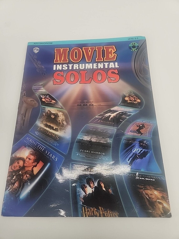 « MOVIE INSTRUMENTAL SOLOS » TENOR SAX MUSIC BOOk SAXOPHONE NO DISC!!