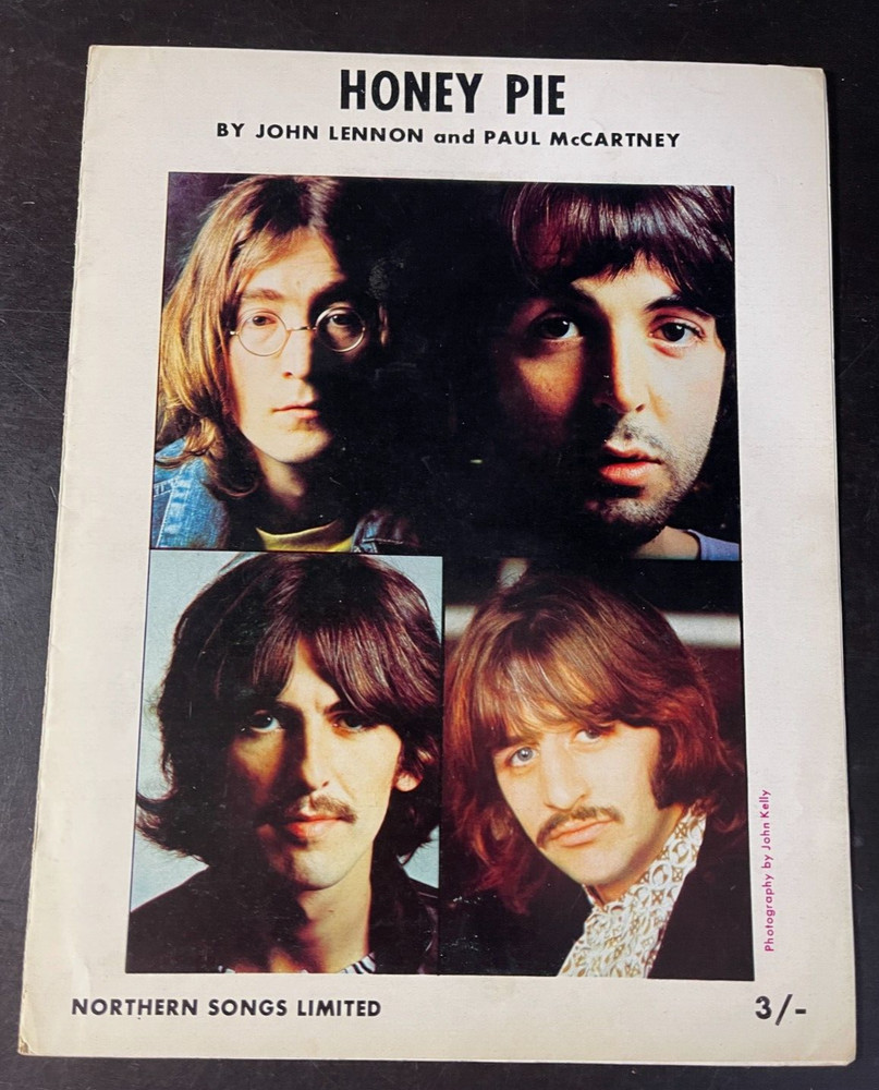 THE BEATLES ORIGINAL SHEET MUSIC 1968 HONEY PIE 6 PAGE FROM THE WHITE ALBUM 3643