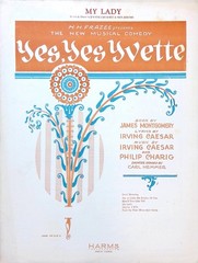 My Lady Sheet Music Yes Yvette 1927 Musical Flop Frank Crummit Ben Jerome