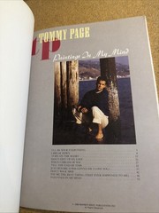 TOMMY PAGE Songbook Paintings In My Mind Piano Guitar Voice 1990 New