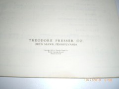 Ella Ketterer&rsquo;s Book of Piano Pieces Vintage Theodore Presser Songbook