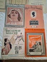 Lot of Piano Sheet Music and Books 1901 through 1920&rsquo;s