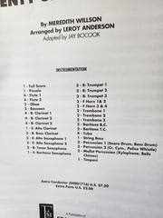 SEVENTY SIX TROMBONES FULL CONCERT BAND SCORE AND PARTS