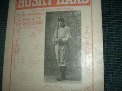 1904 Husky Hans Sheet Music Honus Wagner Pittsburgh Pirates Baseball