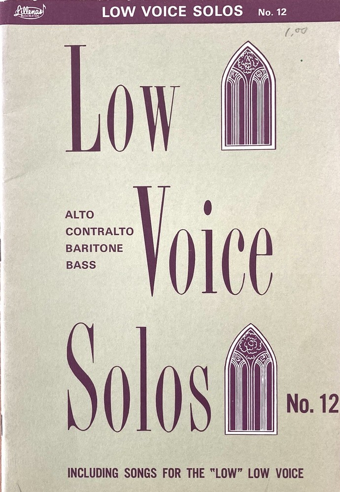 Low Voice Solos No 6 by Stringfield & Hawkins Sheet Music 1969 Paperback