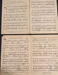 1924 1925 1944 (2) Vintage Lot of 4 Sheet Lyrics Words Music