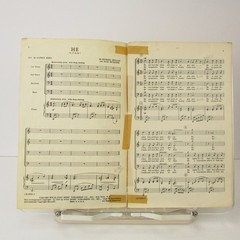 HE Sheet Music Arr. Reed Mullan Richards TTBB Piano 1954 Sacred Religious