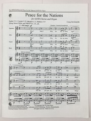 Peace For The Nations SATB Chorus Organ Sheet Music By Craig DeAlmeida ECS Pub