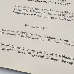 Songbook Folk Encounter (The NOW Hymnal) 1973 Hope Publishing