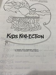 Sunshine Music Mountain Kids Collection Sheet Music (1979 Trade Paperback)