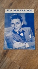 It&rsquo;s Always You Sheet Music Frank Sinatra Jimmy Van Heusen Johnny Burke 1941 Peg