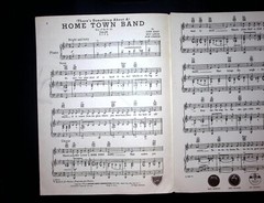 Home Town Band 1949 Sheet Music John Nagy Milt Lance Don Canton Wolsey Art