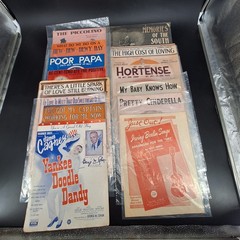 Vintage Sheet Music Lot 14 Songs Irving Berlin James Cagney Yankee Doodle Dandy