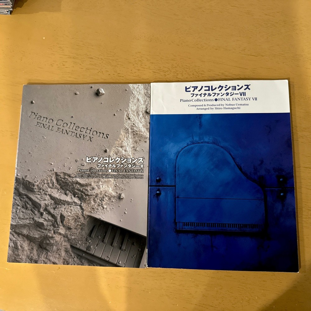 Set of 2 RARE Yamaha Piano Collections Sheet Music Final Fantasy