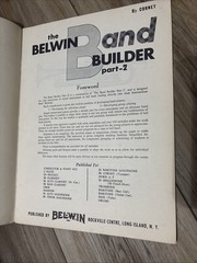 VTG Clarinet Music Books Lot of 3 Belwin Band Builder B Flat Cornet Part 1 2 3