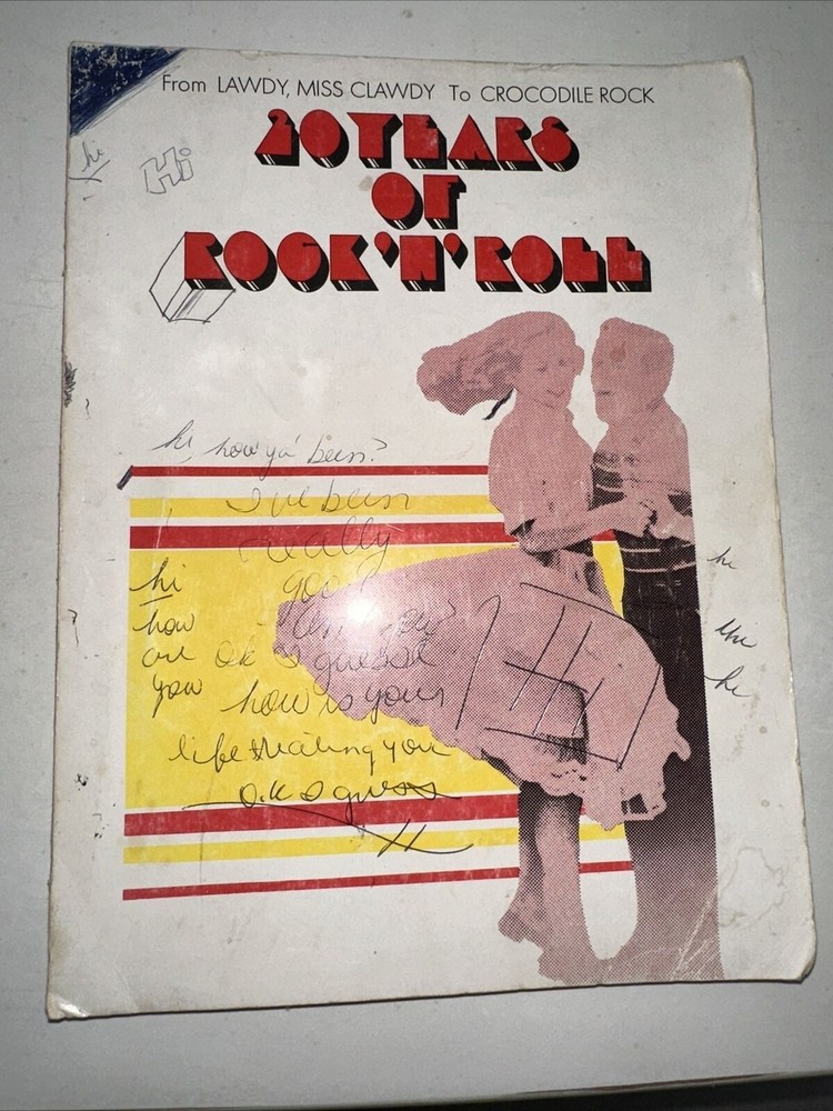 20 Years Of Rock N&rsquo; Roll Sheet Music Book Lawdy, Miss Clawdy to Crocodile Rock