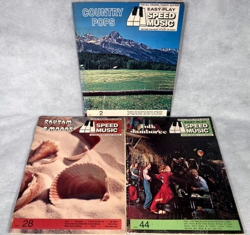 Sight & Sounds SPEED Sheet MUSIC Country Pop Folk Rhythm Mood PIANO ORGAN GUITAR