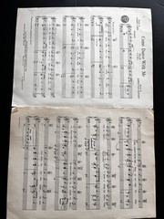 Vintage 1959 Sheet Music. by Frank Sinatra. Come Dance With Me- Framed