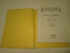 Schirmers CZERNY Op 599 Vol 146 & CLEMENTI Sonatinas Vol 40 Piano Scores
