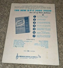 1939 AND THE ANGELS SING Sheet Music BENNY GOODMAN