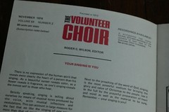 The Volunteer Choir 1976 Antique Music Booklet VTG Christmas Issue Gospel Songs