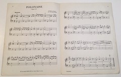 POLONAISE Opus 53 Sheet Music Chopin Piano Solo Allan Small Vintage 1963