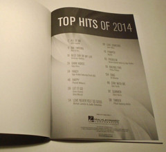 Piano/Vocals/Guitar & Easy Piano Top Hits of 2014 Sheet Music