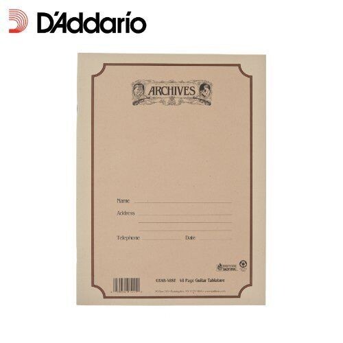 Archives Standard Bound Manuscript Paper Book, GUITAR TAB, 48 Pages