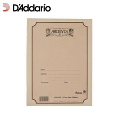 Archives Standard Bound Manuscript Paper Book, GUITAR TAB, 48 Pages