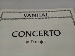 Vanhal Concerto in D Major String Bass (Thomas Martin) No. 3809 Sheet Music