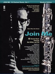 Bob Wilbur Join Me Clarinet Duets Jazz Sheet Music Minus One Play-Along Book CD