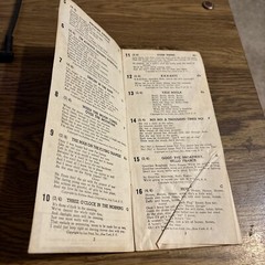 Robbins Community Sheet- Lets All Sing , Lyrics Pamphlet Circa 30s Robbins Music