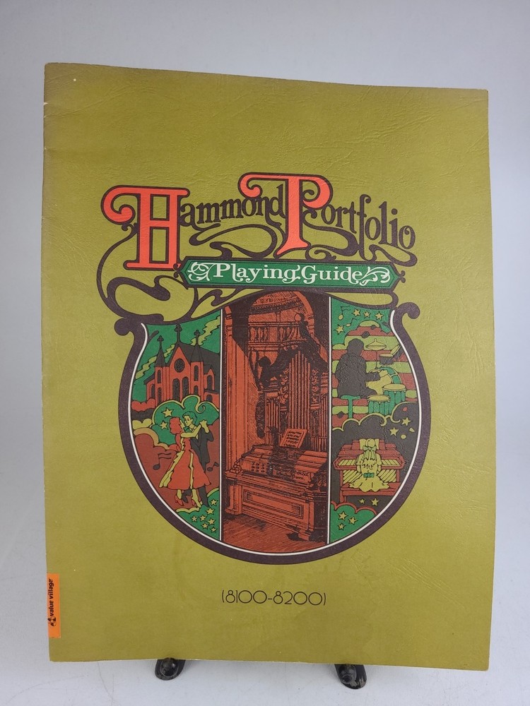 1976 Hammond 8100-8200 Organ Portfolio Playing Guide Instruction Book