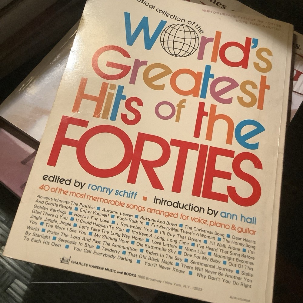 World’s Greatest Hits Of The Forties Charles Hansen Music Corp. 1971 WWII Era