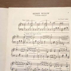 Franz Lehar & John W. Schaum &lsquo;Merry Widow Medley&rsquo; Piano Sheet Music