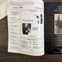 Vintage Sheet Music Magazine Lot 3 1981 1984 Piano Guitar Superman