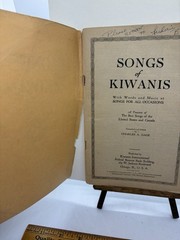 Songs Of Kiwanis Historic Frantetnal Songbook 1924 Collectible Cool!