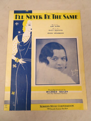 I&rsquo;ll Never Be The Same Sheet Music Mildred Bailey Gus Kahn Robbins 1932 P/V/G