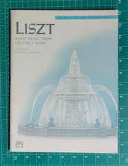 Vintage Sheet Music Book Liszt Piano Music From His Early Years c1990