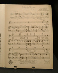 Like A Dream Sheet Music Fox Trot Ballad Piano Ukulele Lyrics 1930 Cover Art F1Q