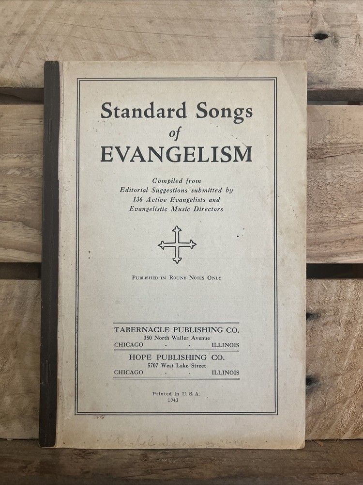 Standard Songs of Evangelism (1941 Paperback Songbook)