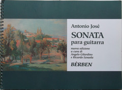 Antonio Jose: Sonata for Guitar (Spiral Bound Paperback, 1990, Berben) VG