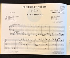 Ch. V. Alkan Preludes et Prieres Book 2 Organ Sheet Music Cesar Franck Billaudot