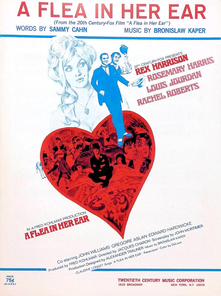 A Flea In Her Ear Sheet Music Rex Harrison Rosemary Harris 1968 Film Title Song