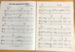 The Wind Beneath My Wings Sheet Music By Bette Midler 1989 Original Warner Bros