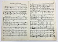 Lorenz&rsquo;s Two Part Choruses Roses From the South Sheet Music 1939 Johann Strauss