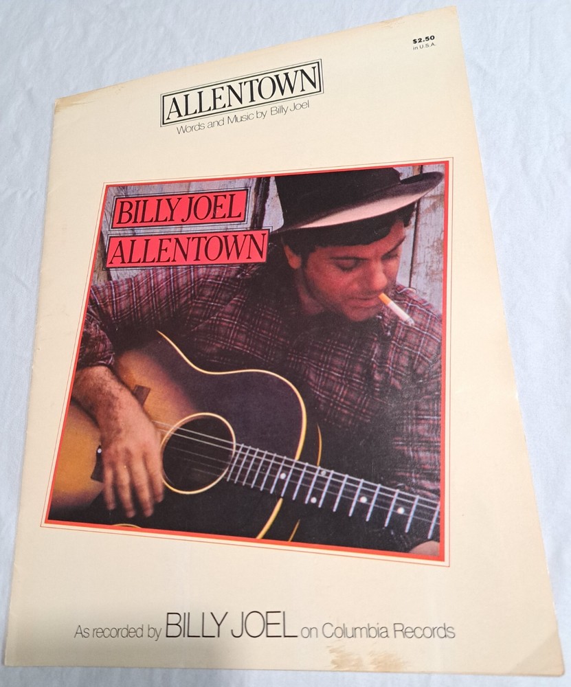 Billy Joel Allentown Sheet Music Lyrics Piano Vocal Guitar Cherry Lane Music Co.