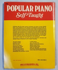 Popular Piano Self-Taught Third Edition Win Stormen 1982 Music Lessons Book Arco