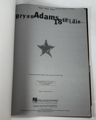 BRYAN ADAMS – 18 TIL I DIE – Piano Vocal Guitar TAB Songbook Sheet Music