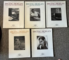 Irving Berlin 5 Songbooks: Ballads, Ragtime, Novelty, Broadway, Movies. 1981